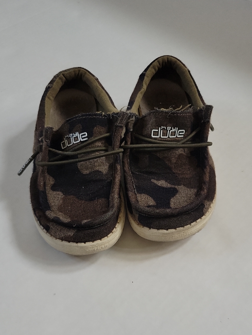 Hey Dude Kids Camouflage Slip-On Sneakers - Brown/Black Kids 9